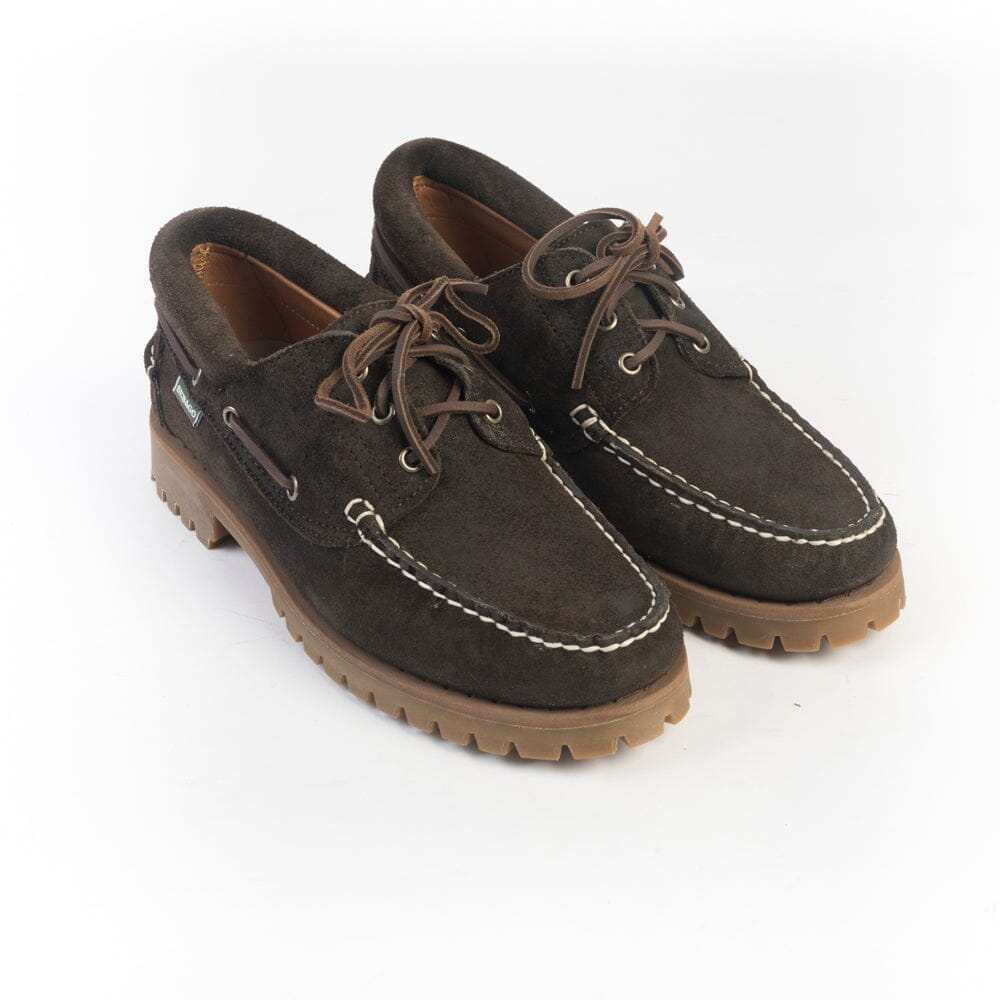 SEBAGO - Allacciata - Acadia 74114CW - Suede waxed dark brown Scarpe Uomo SEBAGO - Collezione Uomo