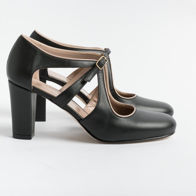 CHEVILLE - Decollete - Belen V - Vitello Nero Cocoon Scarpe Donna CHEVILLE