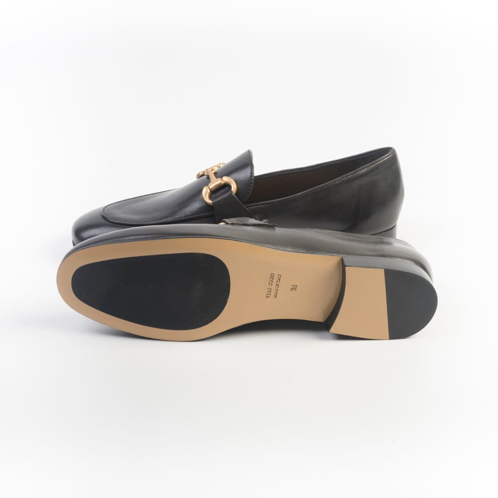 MARA BINI Venezia - Mocassino - Z500 - Pelle Nero marrone Scarpe Donna MARA BINI VENEZIA