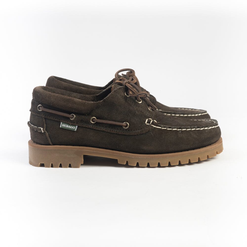 SEBAGO - Allacciata - Acadia 74114CW - Suede waxed dark brown Scarpe Uomo SEBAGO - Collezione Uomo
