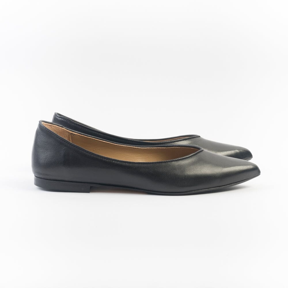 ANNA F - Ballerina - 1821 - Pelle Nero Scarpe Donna Anna F.