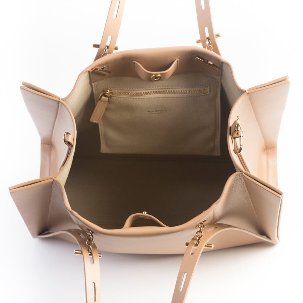 MINOBOSSI - Borsa a spalla - Paulette - Vitello Rose Gold Borse MINOBOSSI