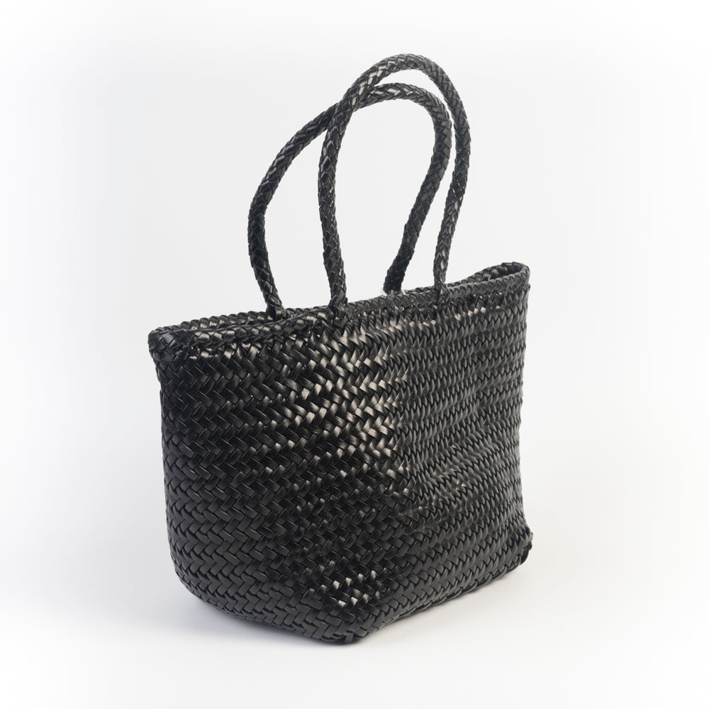 DRAGON DIFFUSION - Borsa intrecciata - GRACE - 8813 - Nera