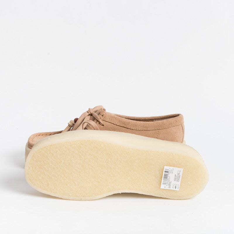 Clarks - Wallabee Cup - Camoscio Beige caldo Scarpe Donna CLARKS - Collezione Donna