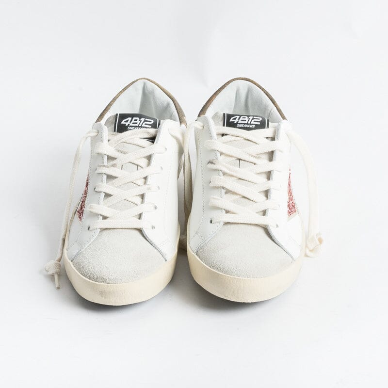 4B12 - Sneakers - Suprime DBS110 - Bianco Glitter Scarpe Donna 4B12