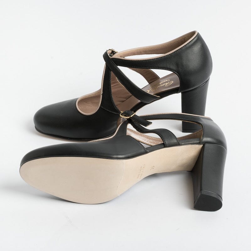 CHEVILLE - Decollete - Belen V - Vitello Nero Cocoon Scarpe Donna CHEVILLE