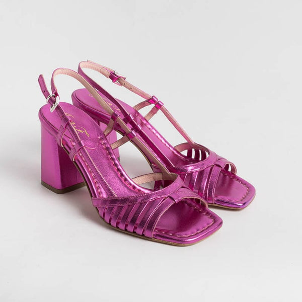 ANNA F. - Sandalo - 3623 - Laminato Fucsia Scarpe Donna Anna F.