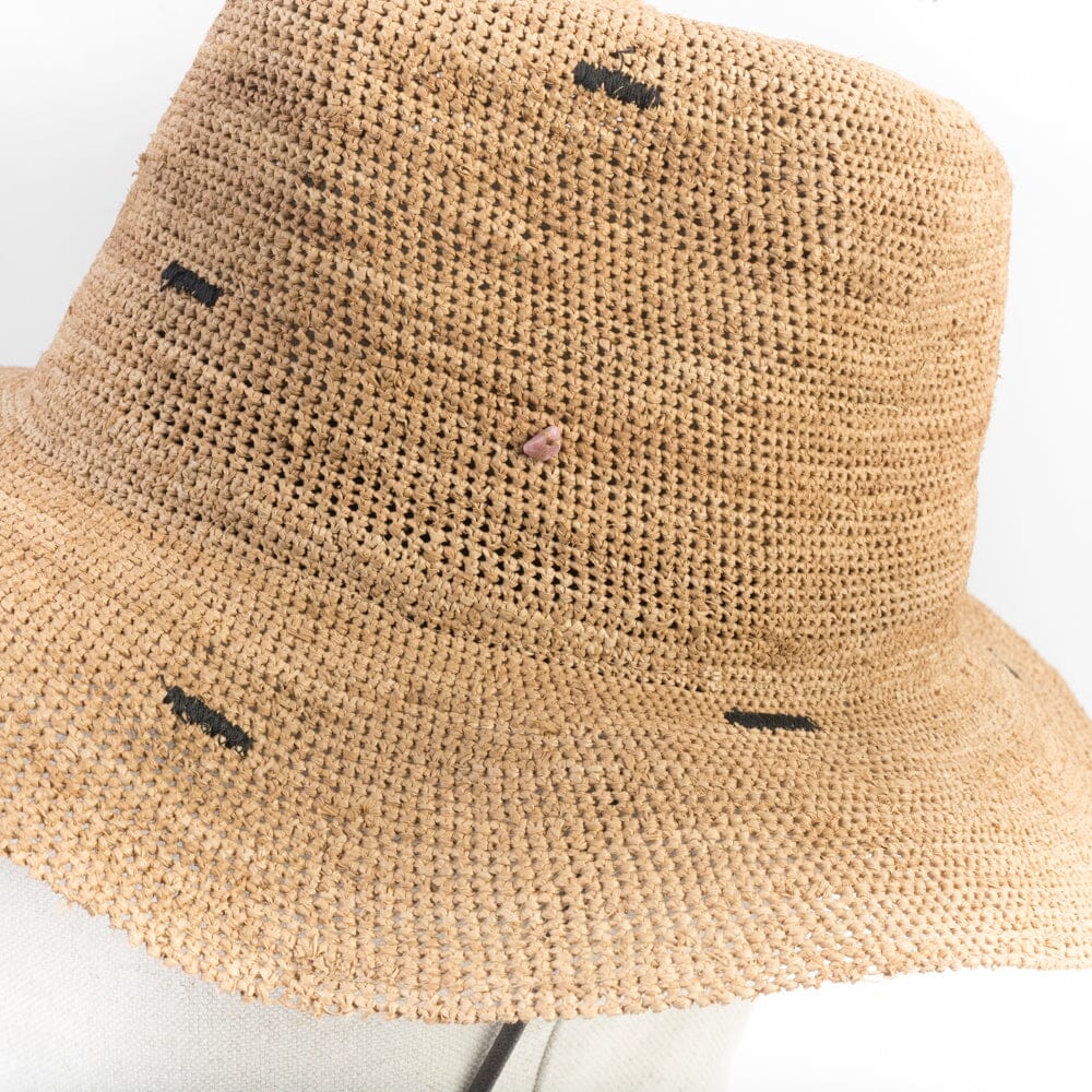 SUPER DUPER HATS - Wandermate - Rafia Crochet - 8371 - Nero Accessori Donna SUPER DUPER HATS