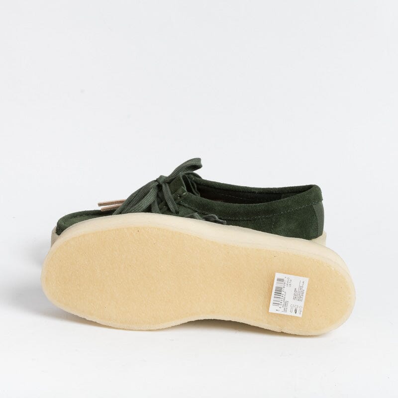 Clarks - Wallabee Cup - Camoscio Verde Scuro Scarpe Donna CLARKS - Collezione Donna