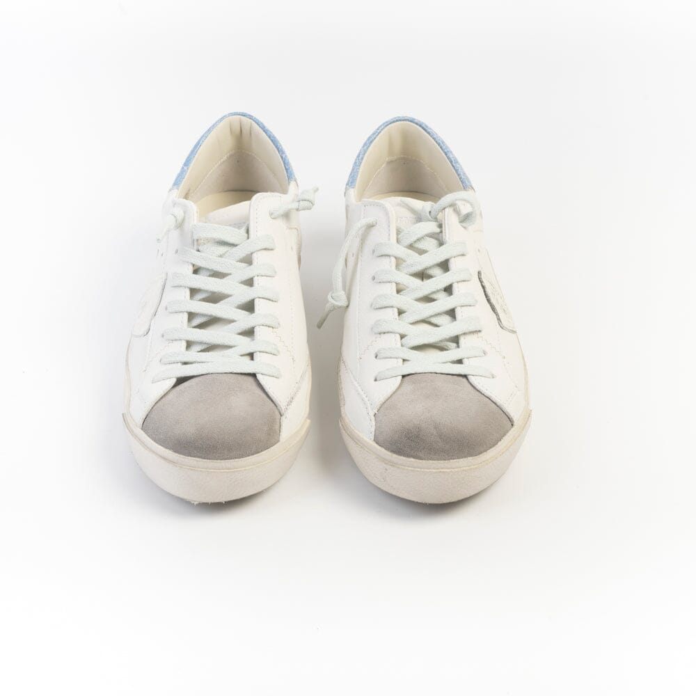 PHILIPPE MODEL - Sneakers - PRLU WX2 - Bianco Azzurro Scarpe Uomo Philippe Model Paris