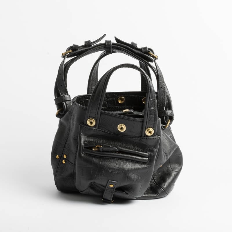 JÉRÔMEE DREYFUSS - Billy Nano - Croco Nero Borse Jerome Dreyfuss