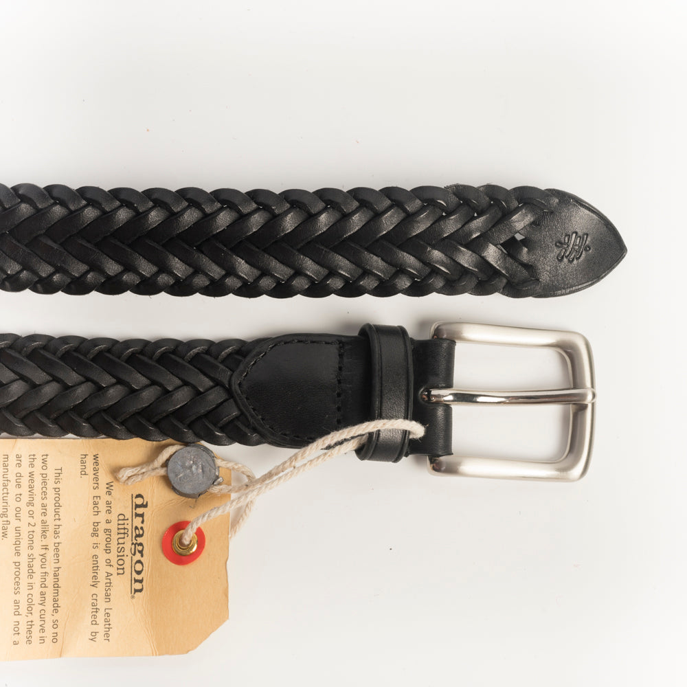 DRAGON DIFFUSION - Cintura intrecciata - 6030 - Polo Tip Nera