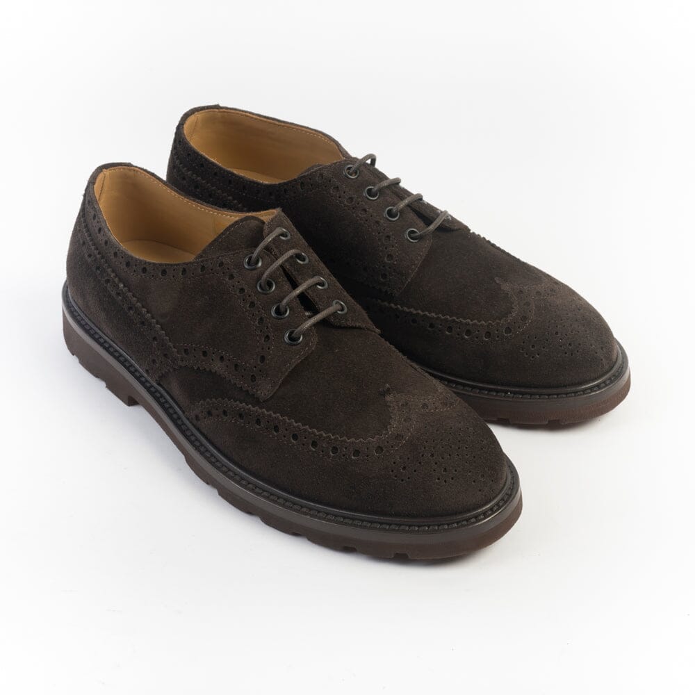 HENDERSON - Derby Duilio - George - Camoscio Modica Testa di Moro Scarpe Uomo HENDERSON