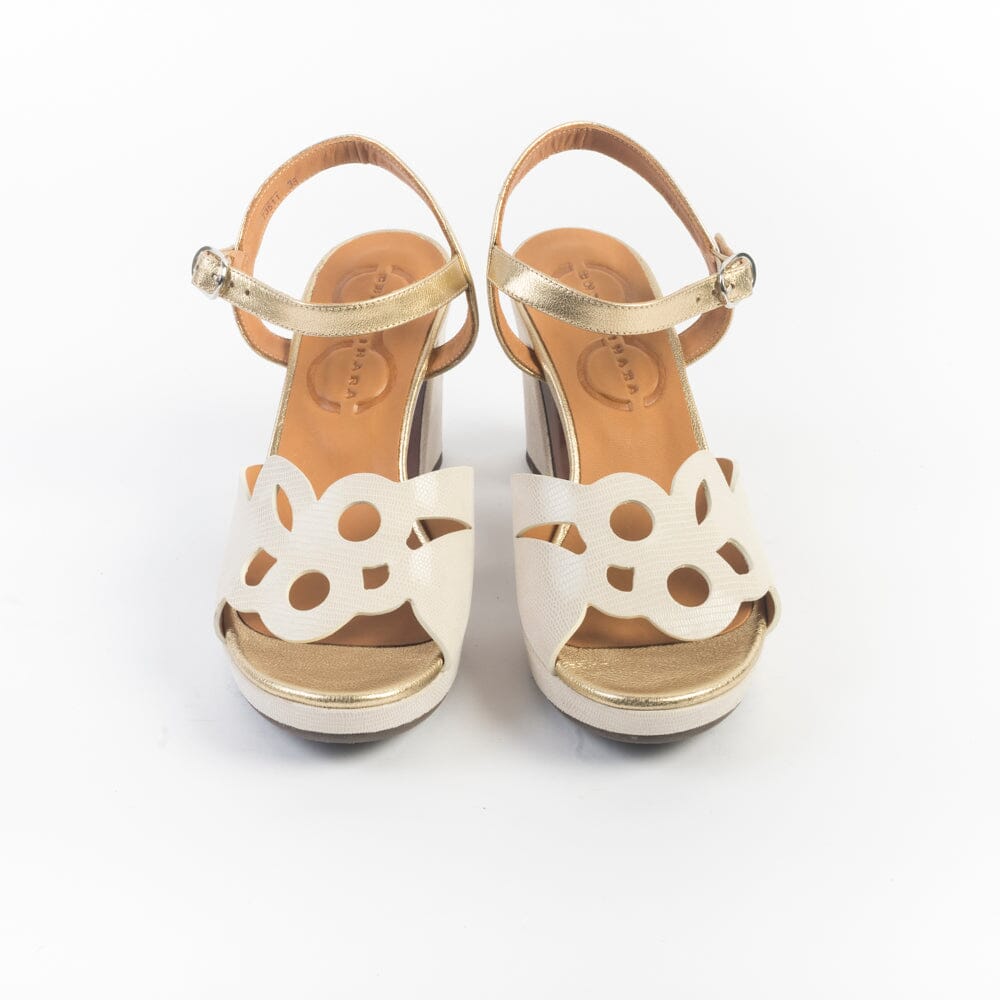 CHIE MIHARA - Sandali con Tacco - Kemada - Avorio Platino Scarpe Donna CHIE MIHARA - Collezione Donna