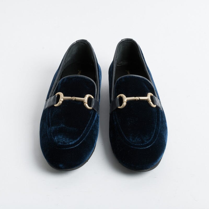 POESIE VENEZIANE - Mocassino - JJA65 - Velluto Bluette Scarpe Donna POESIE VENEZIANE