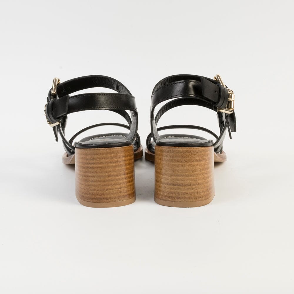 GUGLIELMO ROTTA - Sandali con tacco - Genova - Pelle Nero Scarpe Donna GUGLIELMO ROTTA