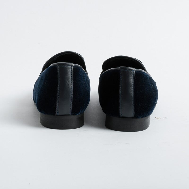 POESIE VENEZIANE - Mocassino - JJA65 - Velluto Bluette Scarpe Donna POESIE VENEZIANE