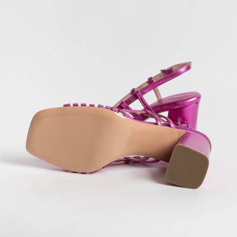 ANNA F. - Sandalo - 3623 - Laminato Fucsia Scarpe Donna Anna F.