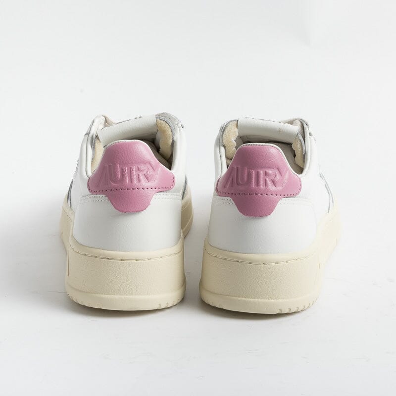 AUTRY - AULW LL55 -Sneakers LOW WOM ALL LEAT - Bianco Malva Scarpe Donna AUTRY - Collezione donna