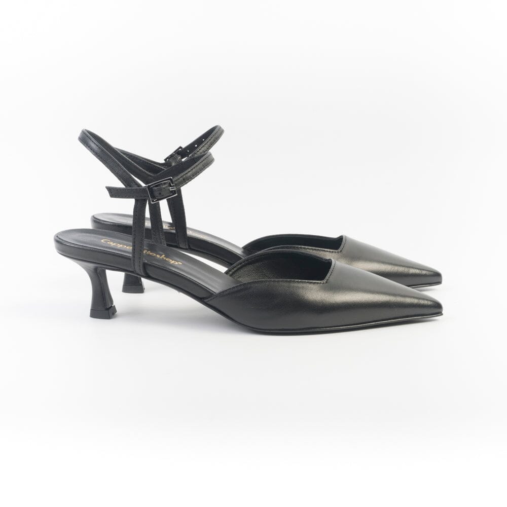 CappellettoShop - Sling Back - Fiamma 6 - Nero Scarpe Donna CAPPELLETTO 1948