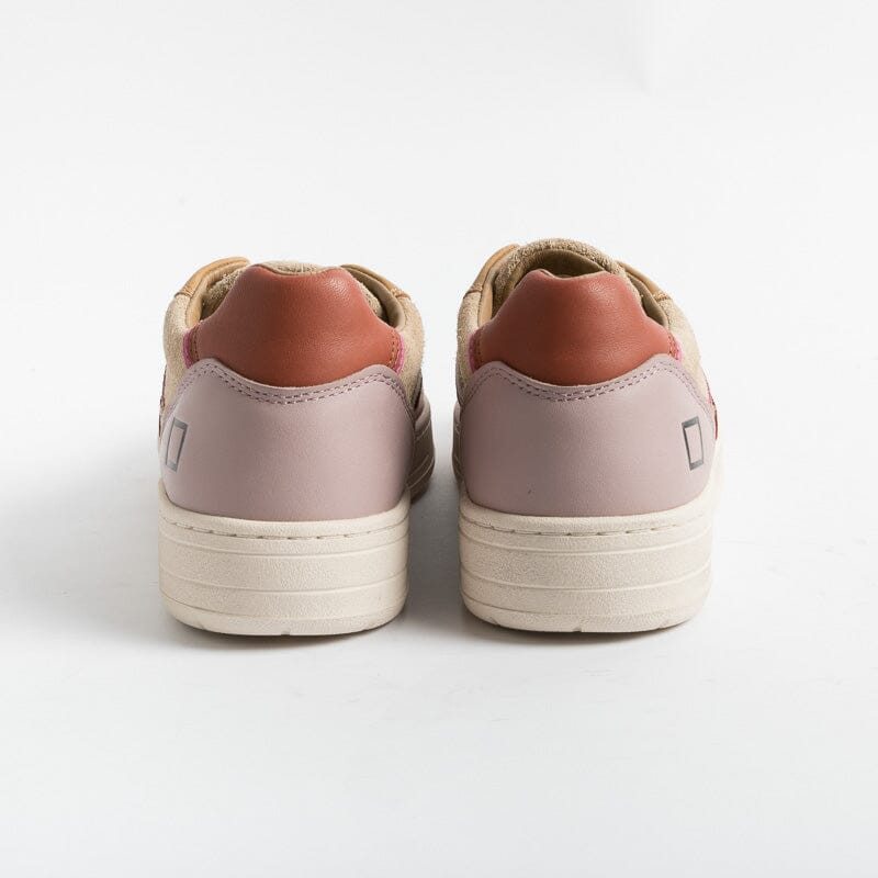 DATE - Sneakers - Court 2.0 Hairy Beige - Beige Arancione Scarpe Donna DATE