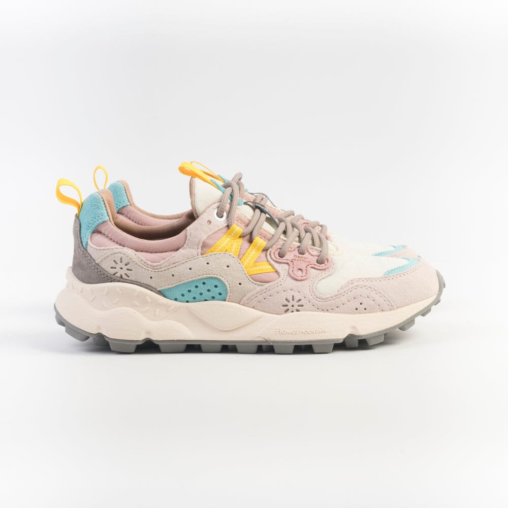 FLOWER MOUNTAIN - Sneakers Yamano3 1B54 - Bianco rosa Scarpe Donna FLOWER MOUNTAIN