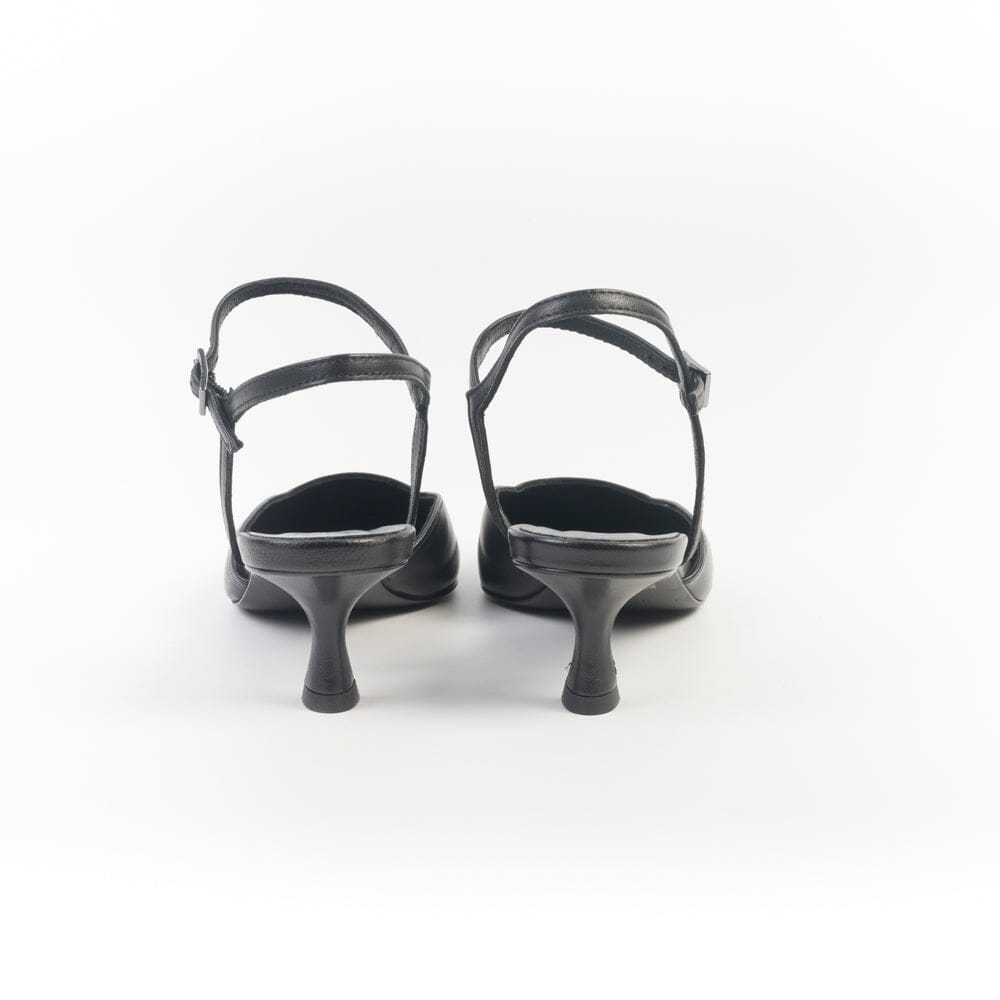 CappellettoShop - Sling Back - Fiamma 6 - Nero Scarpe Donna CAPPELLETTO 1948