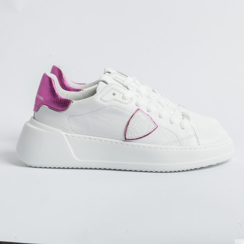 PHILIPPE MODEL - Sneakers BJLD WM01 - Tres Temple - Bianco Fucsia Scarpe Donna Philippe Model Paris
