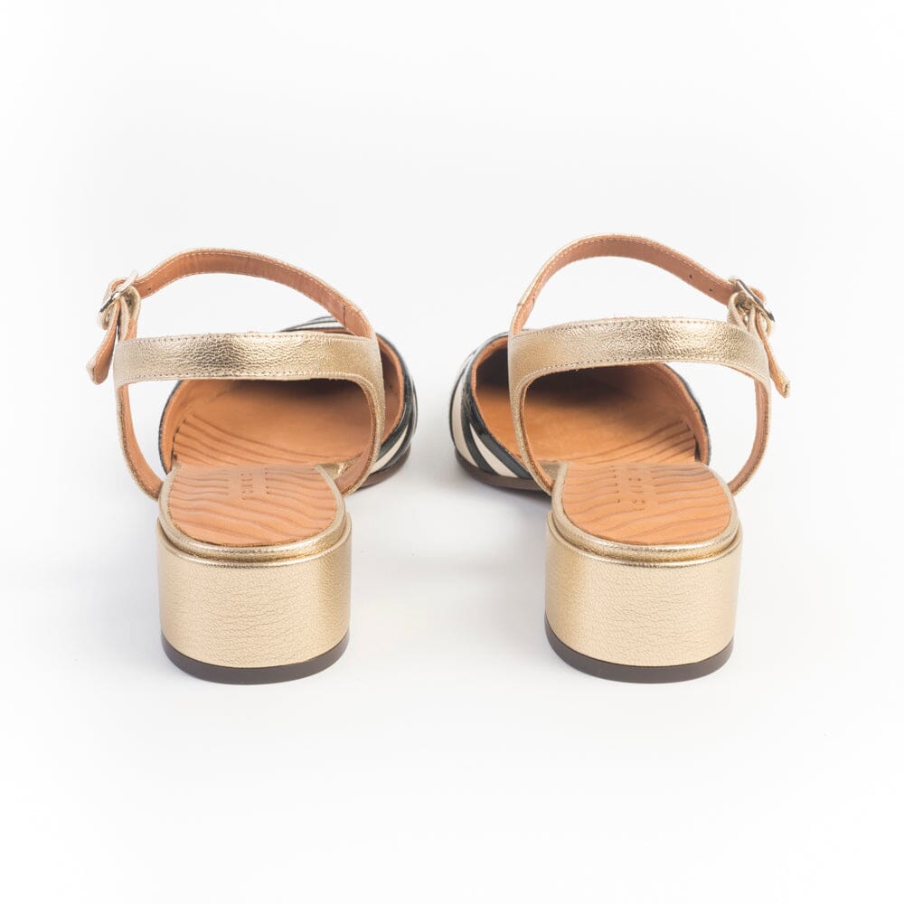 CHIE MIHARA - Sandali con Tacco - HALER - Nero Avorio Scarpe Donna CHIE MIHARA - Collezione Donna