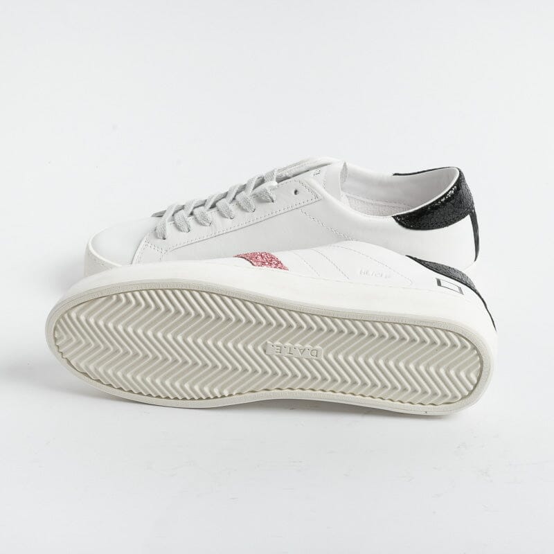 DATE - Sneakers - Hill Low Vintage Calf White Petal - Bianco Rosa Scarpe Donna DATE