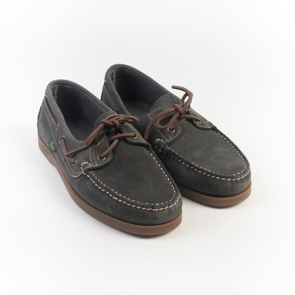 PARABOOT - BARTH MARINE - Scarpa da Barca - 780526 - Velour Ardoise Scarpe Uomo Paraboot