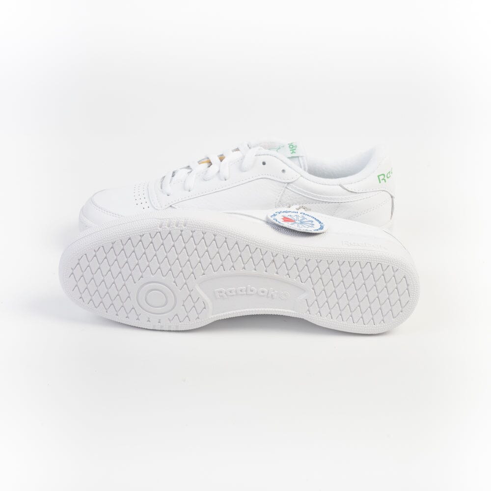 REEBOK - Sneakers - Club C85 155 Vintage - Bianco Verde Scarpe Uomo REEBOK - Collezione Uomo