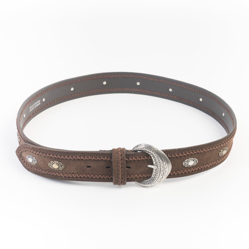 PUNTO VITA - Cintura PV2661 - Camoscio - Testa di moro Accessori Donna PUNTO VITA