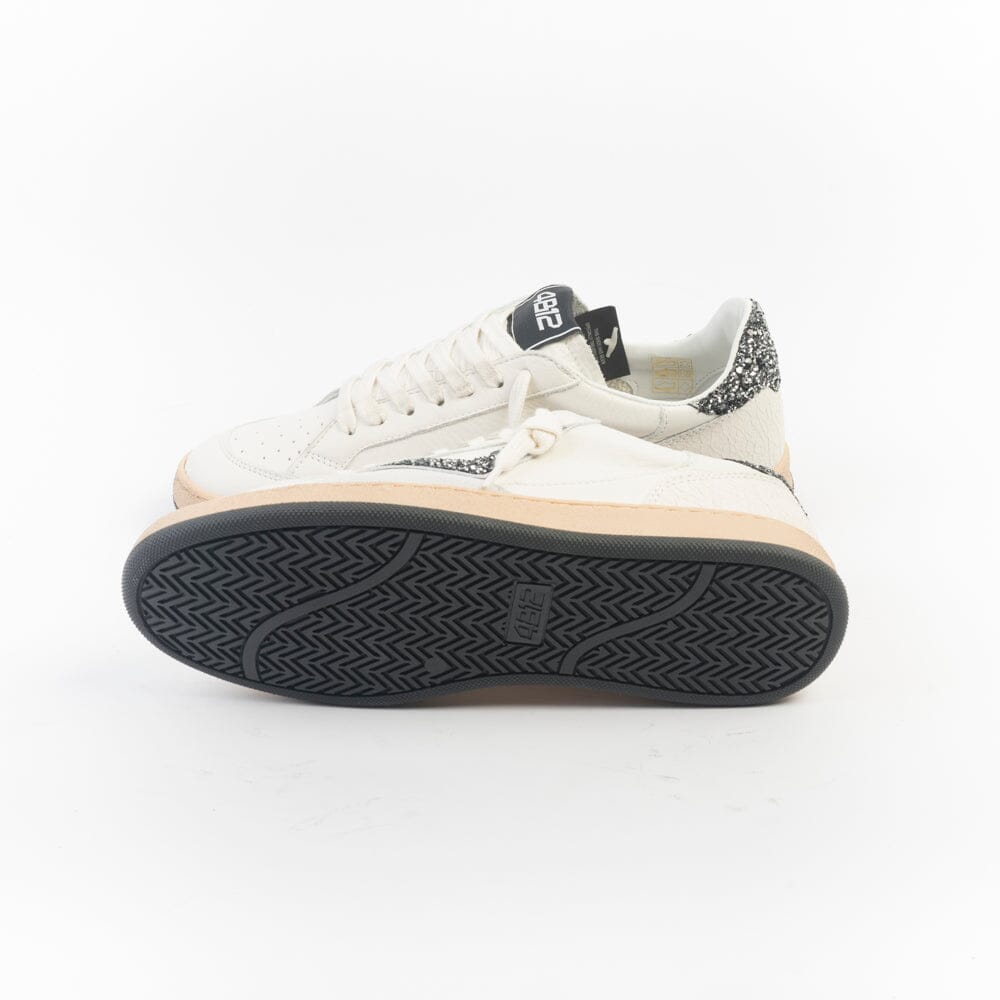 4B12 - Sneakers - Play New D227 - Bianco Antracite Scarpe Donna 4B12