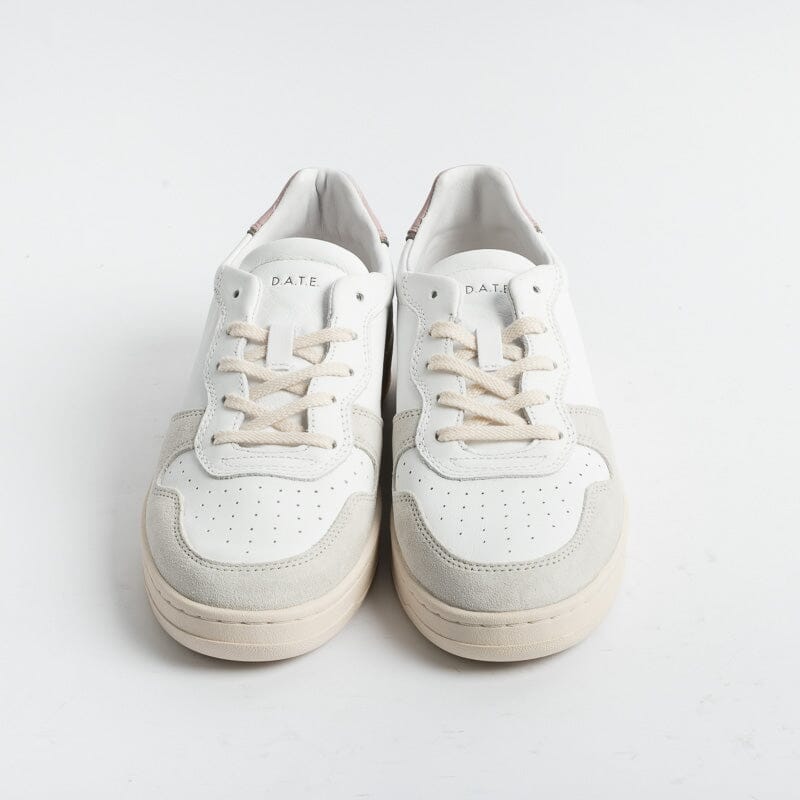 DATE - Sneakers - Court Basic - Bianco Rosa Scarpe Donna DATE