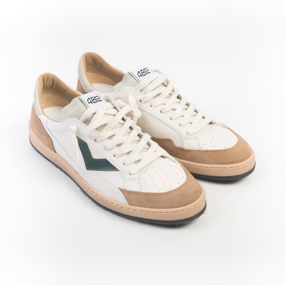 4B12 - Sneakers - Play New U1006 - Beige Verde Scarpe Uomo 4B12 - COLLEZIONE UOMO
