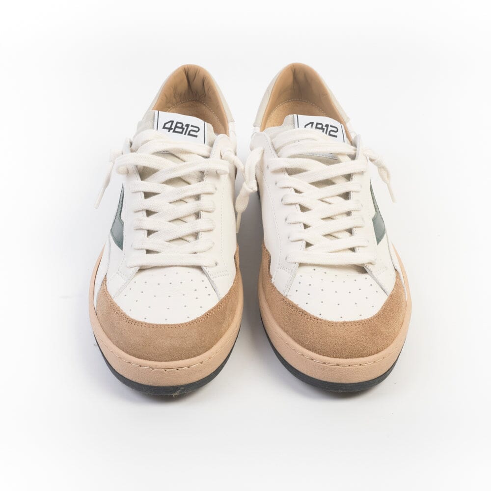 4B12 - Sneakers - Play New U1006 - Beige Verde Scarpe Uomo 4B12 - COLLEZIONE UOMO