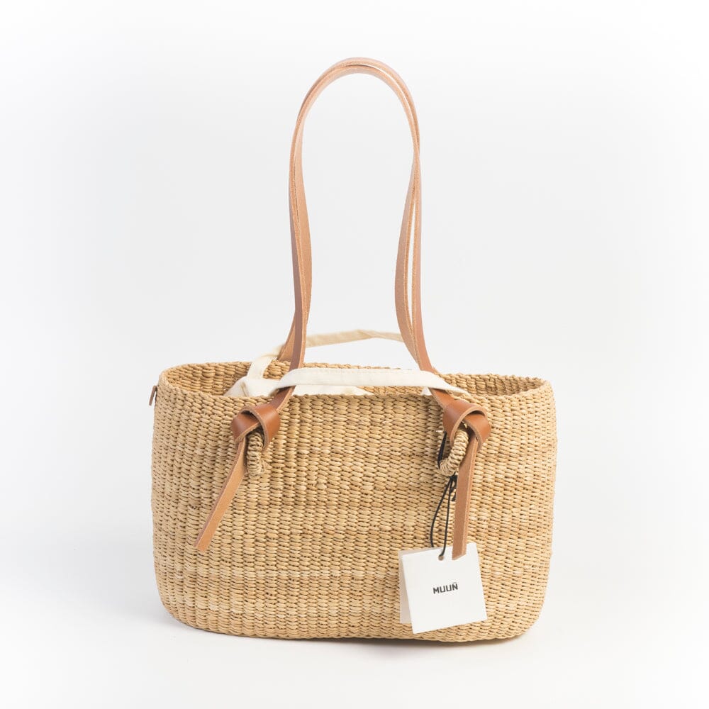MUUÑ - Borsa Rafia Zorro - Tan Naturale Borse MUUÑ
