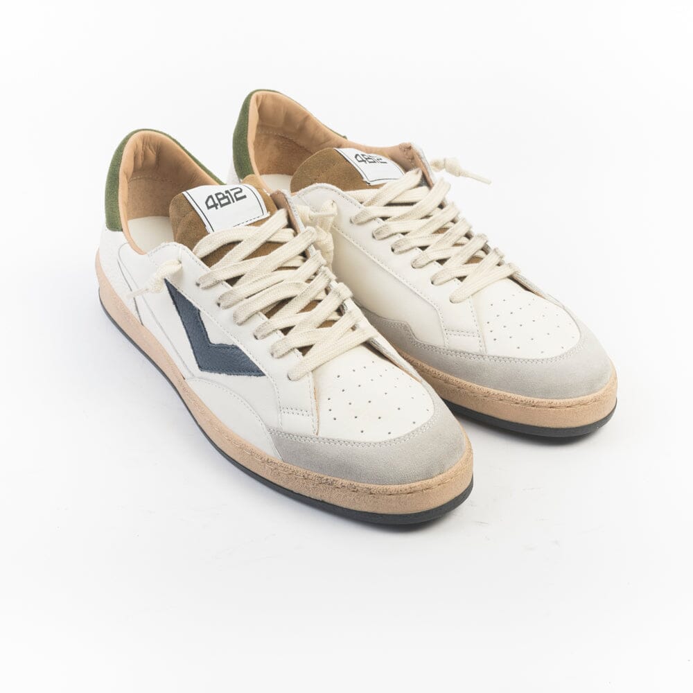 4B12 - Sneakers - Play U122 - Bianco Blu Verde Scarpe Uomo 4B12 - COLLEZIONE UOMO