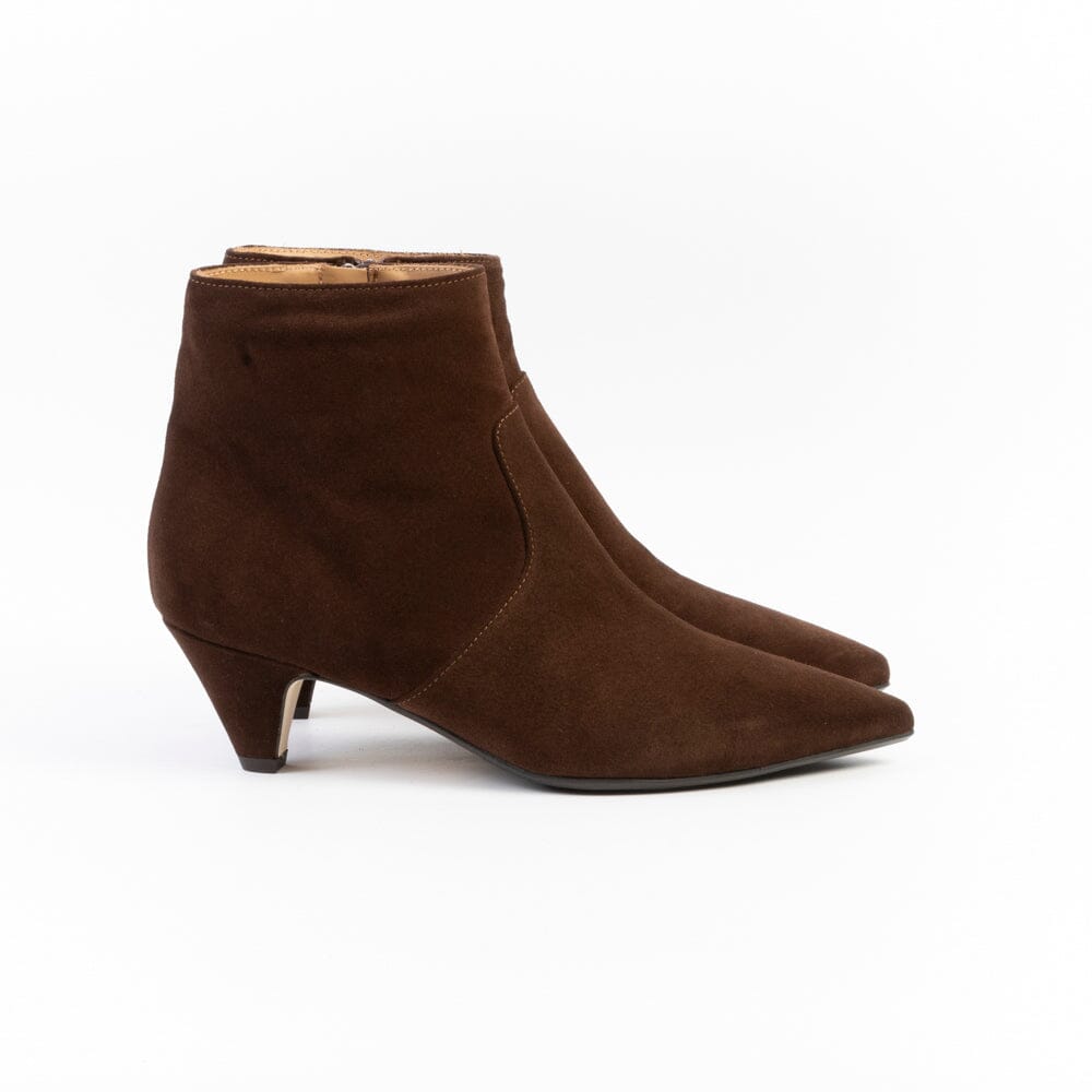 ANNA F - Stivaletto - 9760 - Velour Caffè Scarpe Donna Anna F.