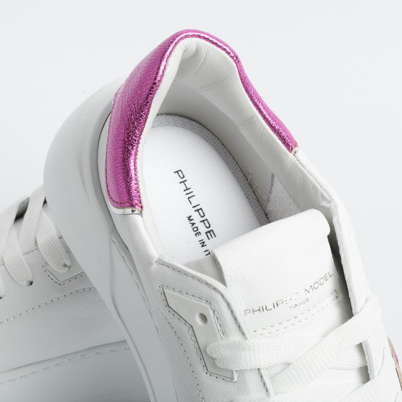 PHILIPPE MODEL - Sneakers BJLD WM01 - Tres Temple - Bianco Fucsia Scarpe Donna Philippe Model Paris
