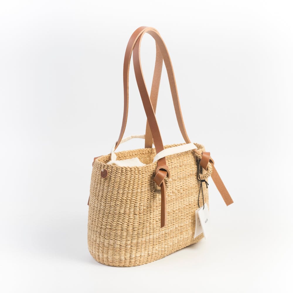 MUUÑ - Borsa Rafia Zorro - Tan Naturale Borse MUUÑ
