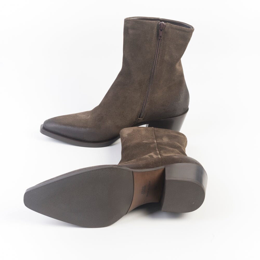 STRATEGIA - Stivaletto Texano - A5801 - Velour Gufo Scarpe Donna Strategia