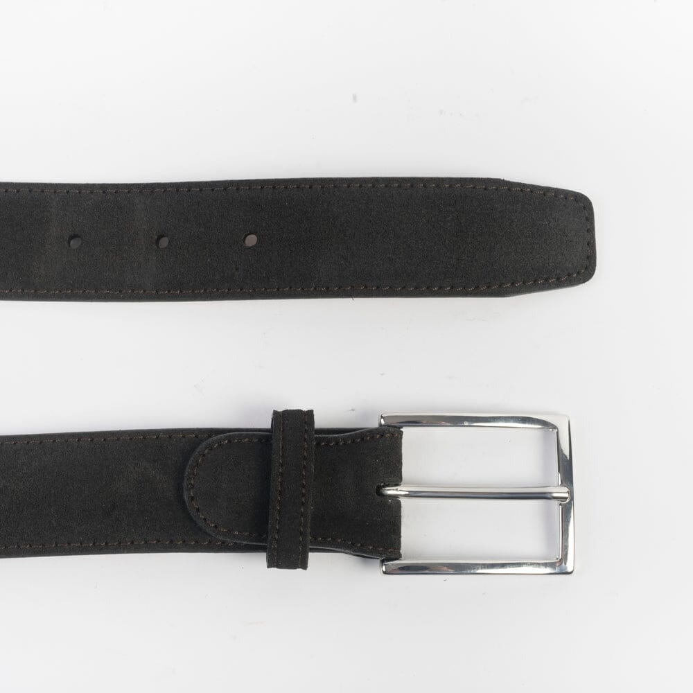 BERWICK 1707 - Cintura - Camoscio - Dark Peat Accessori Uomo Berwick 1707