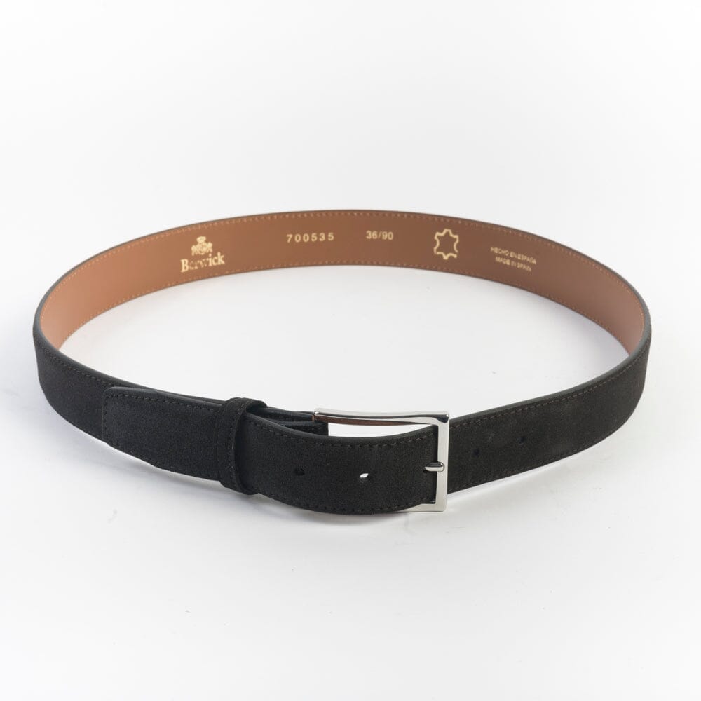 BERWICK 1707 - Cintura - Camoscio - Dark Peat Accessori Uomo Berwick 1707