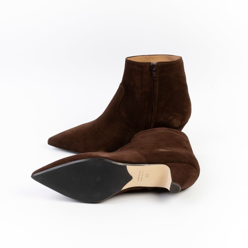 ANNA F - Stivaletto - 9760 - Velour Caffè Scarpe Donna Anna F.