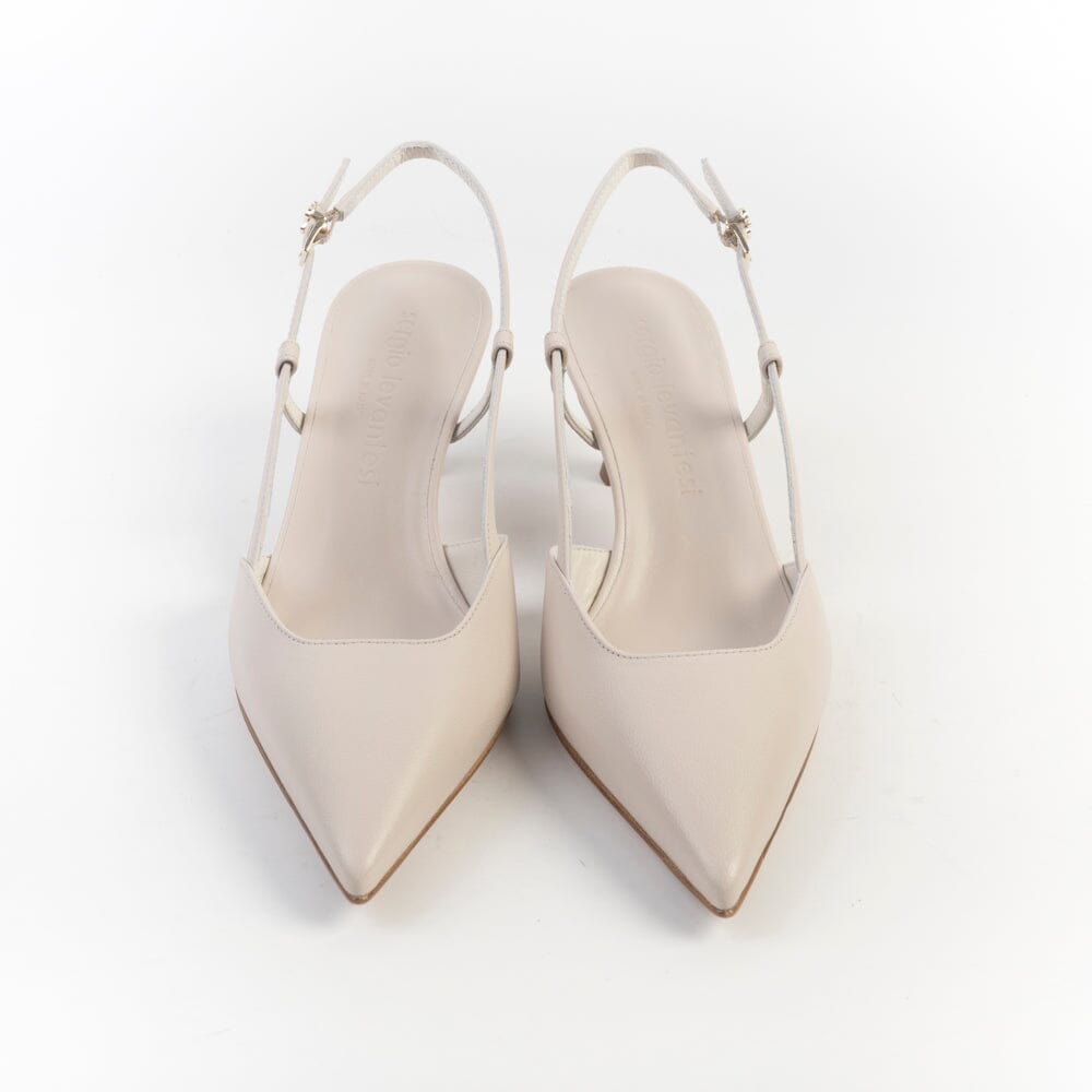 SERGIO LEVANTESI - Sling Back - ELSA - Corda Avorio Scarpe Donna SERGIO LEVANTESI