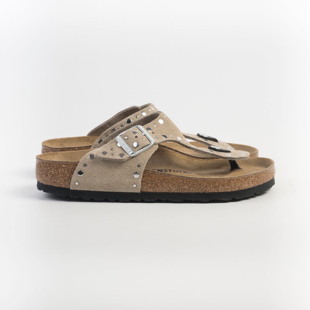 BIRKENSTOCK - Sandali bassi Infradito - 1029388 - Gizeh Taupe Rivet Scarpe Donna BIRKENSTOCK
