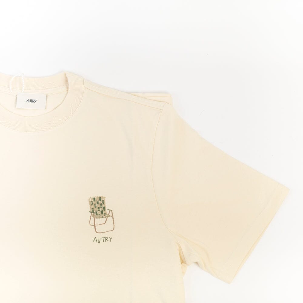 AUTRY - TSPM 87CS - Autry T-Shirt - Crema Scarpe Uomo AUTRY - Collezione uomo