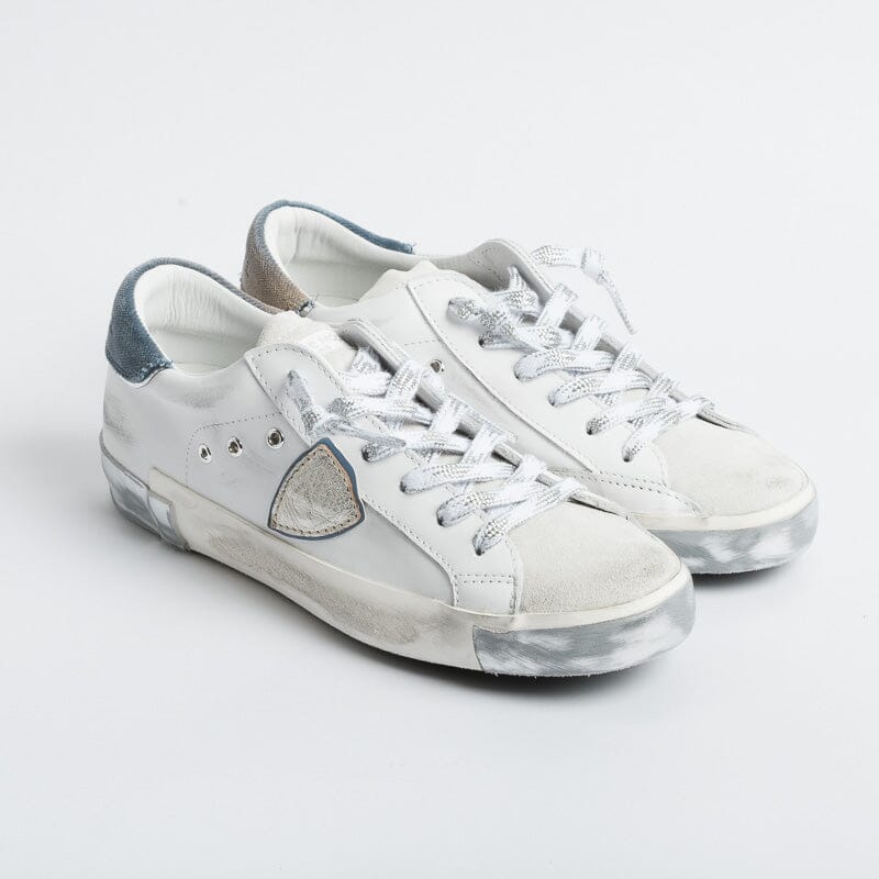 PHILIPPE MODEL - Sneakers PRLD XE03 - ParisX - Bianco Argento Scarpe Donna Philippe Model Paris